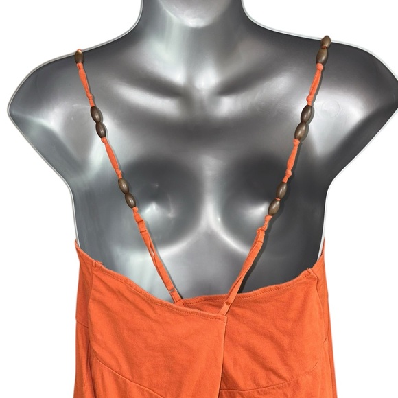⭐️LOFT Orange Ankle length spring summer dress or coverup size L Cotton blend - Picture 4 of 12